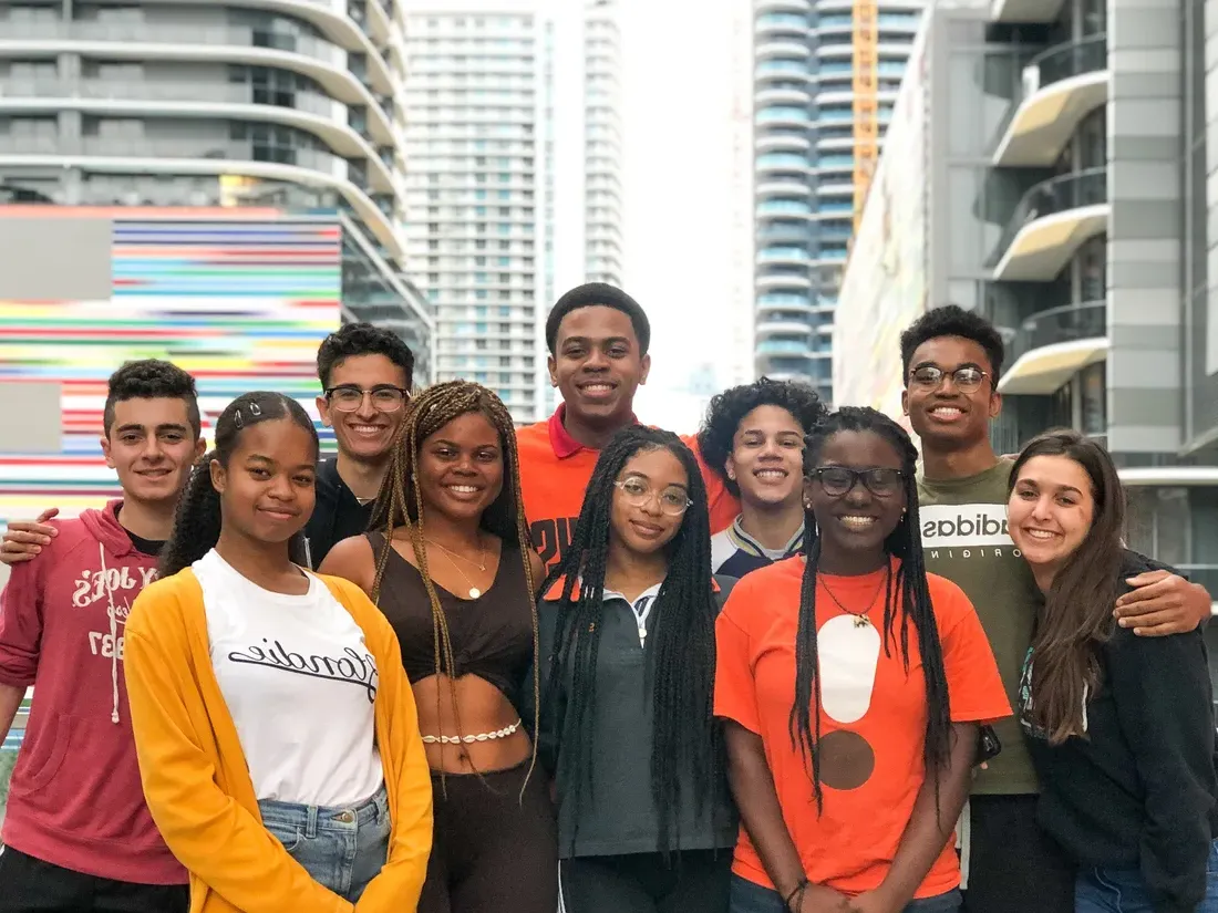 Group of Posse Scholars in Miami.